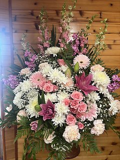 Pink & White Mache