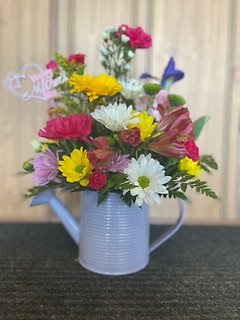 Watering Can Mix of Flowers