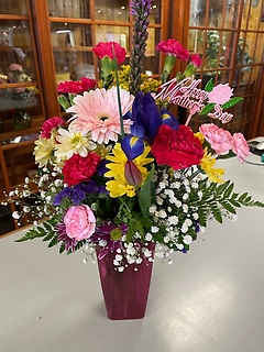 SPRING FLOWERS IN A VASE
